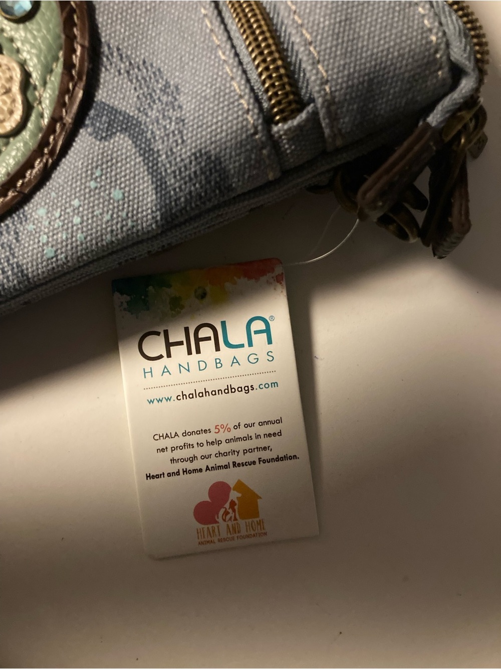 Chala Light Blue Turtle Mini Crossbody Bag - Picture 2 of 5